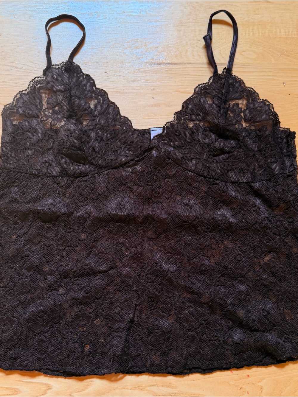 Black Lace Camisole Top